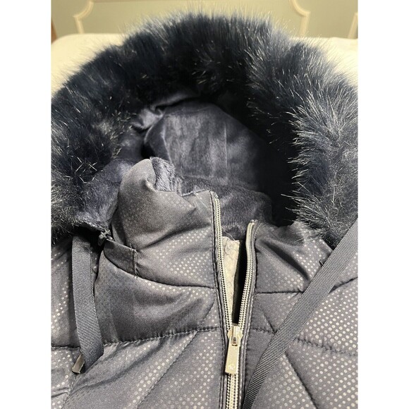 NWT International Details Blue Faux Rim Lined Detachable Hood Jacket Coat Sz 2X - Picture 15 of 15
